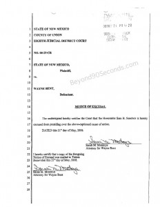 Sanchez_excusal Sanchez "Notice of Excusal"