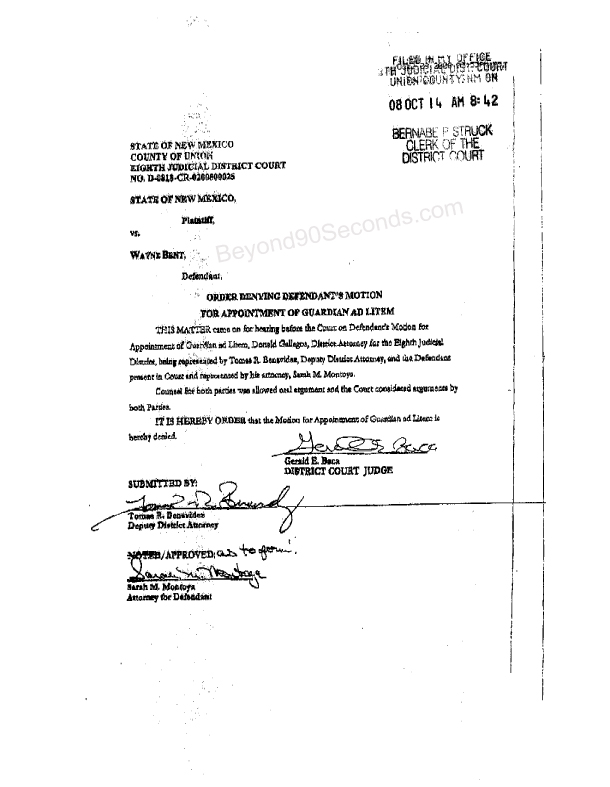 order_denying_defendants_motion_for_appointment_of_guardian_ad_litem